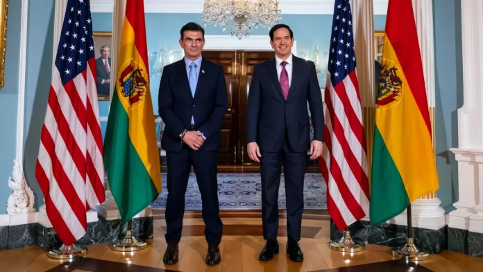 Reunión entre autoridades de Bolivia y Estados Unidos sobre seguridad y acuerdos económicos