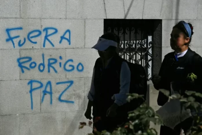 Manifestantes bloquean rutas en La Paz, Bolivia, en mayo de 2026, en el marco de la crisis social que enfrenta el gobierno de Rodrigo Paz