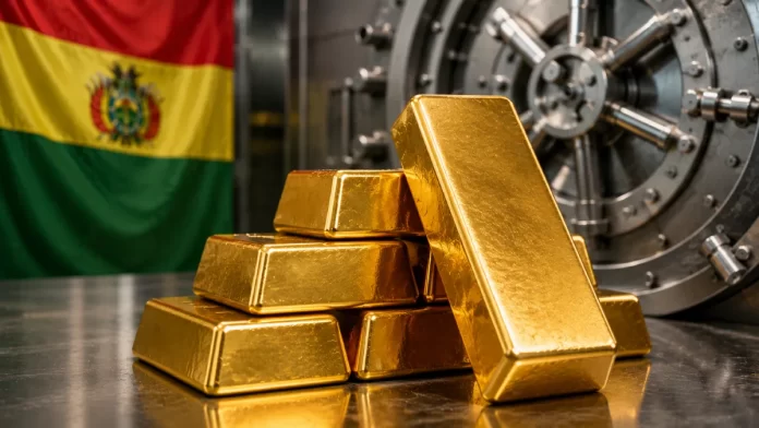 Lingotes de oro en bóvedas del Banco Central de Bolivia durante el primer cuatrimestre de 2026, cuando las reservas auríferas alcanzaron 23,5 toneladas