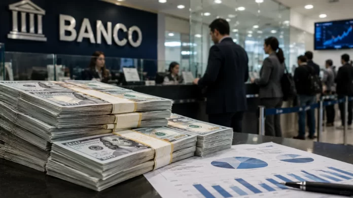 Entidad bancaria en Bolivia en medio de la crisis de dólares, mientras la reforma financiera anunciada por el presidente Rodrigo Paz permanece sin avances